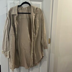 Khaki button up